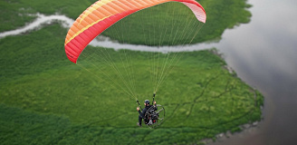 Полёт на мотопараплане 